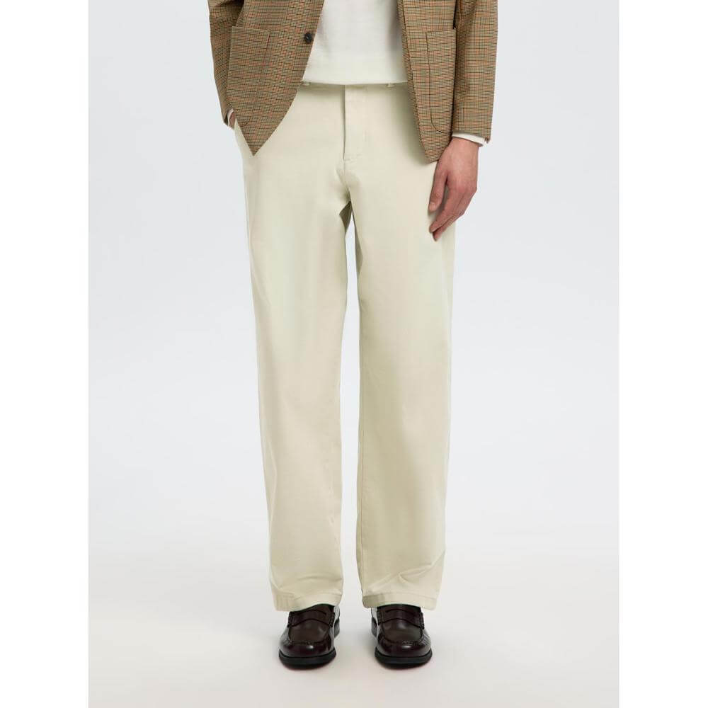 Selected Homme Loose Fit Twill Trousers